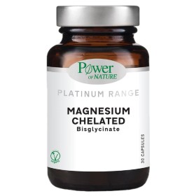 Power Of Nature Platinum Range Magnesium Chelated Bisglycinate, Δισγλυκινικό Μαγνήσιο 30caps