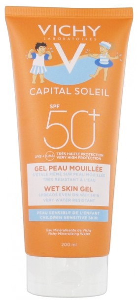 VICHY Capital Soleil Wet Skin Gel for Children Sensitive Skin SPF50+ 200ml